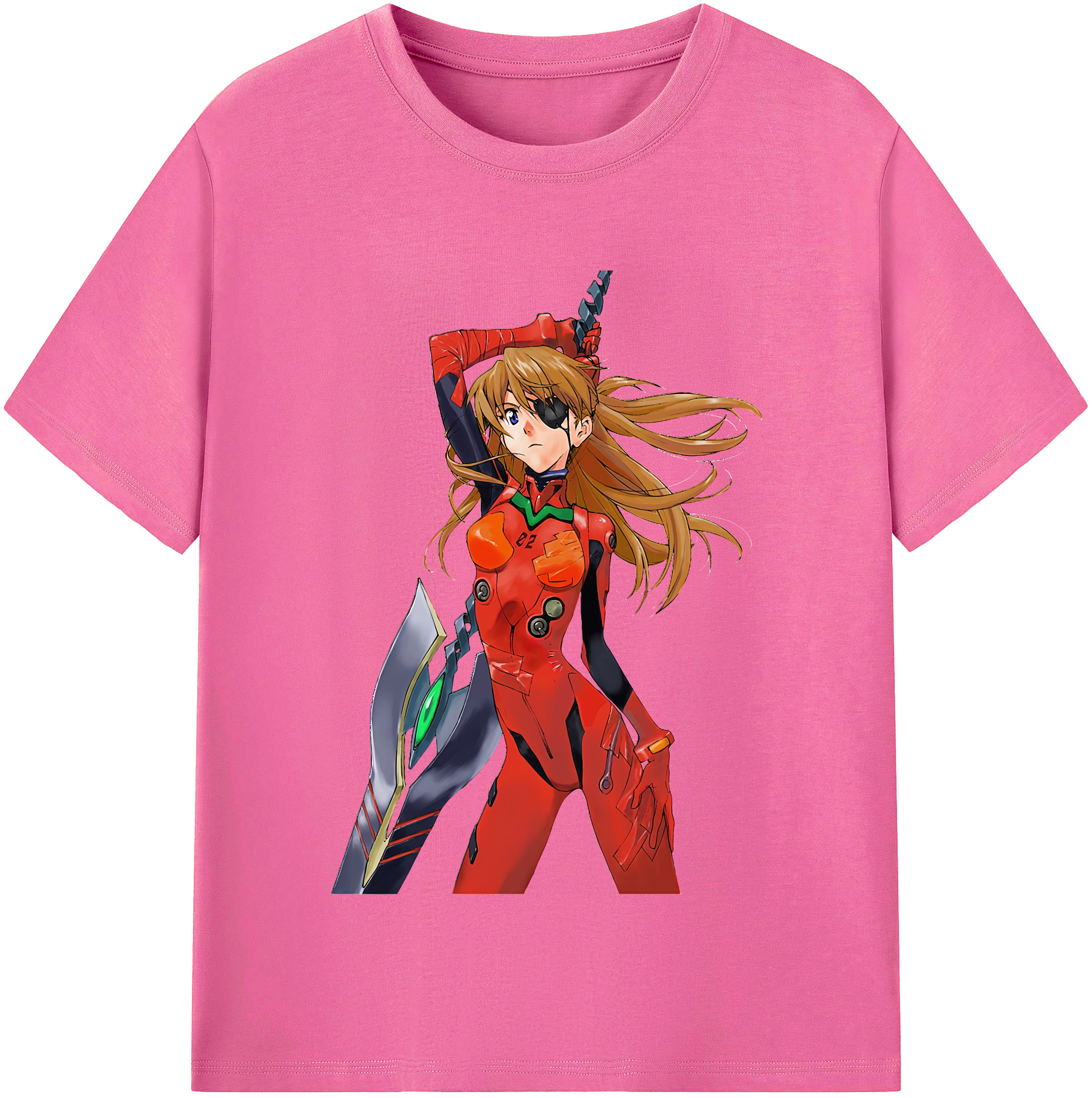 （画像用） EVA 新世紀エヴァンゲリオン レディースカジュアルプリントTシャツ（綿100％）